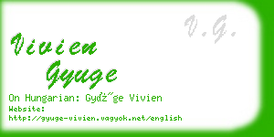 vivien gyuge business card